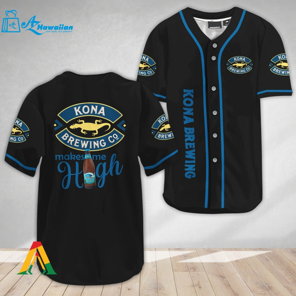 Kona Brewing Make Me High Baseball Jersey