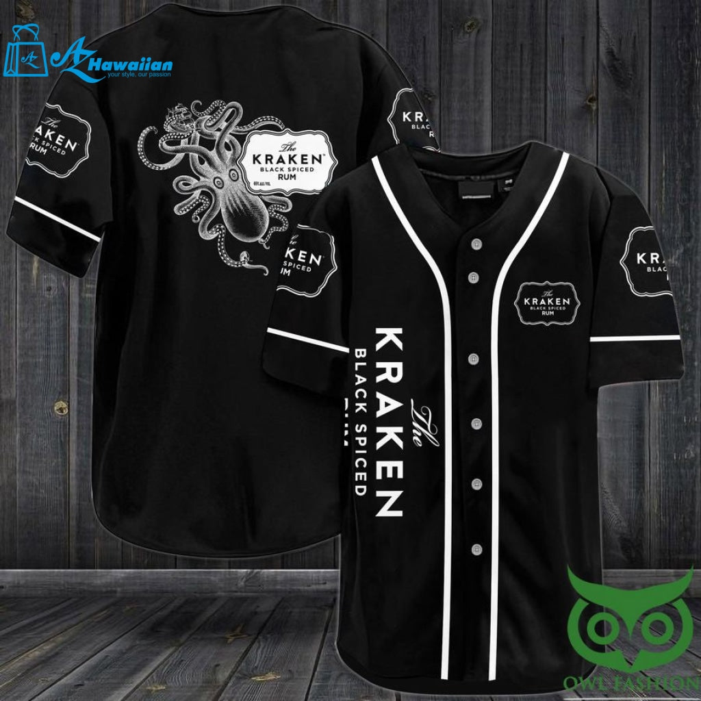 Kraken black spiced rum Baseball Jersey Shirt