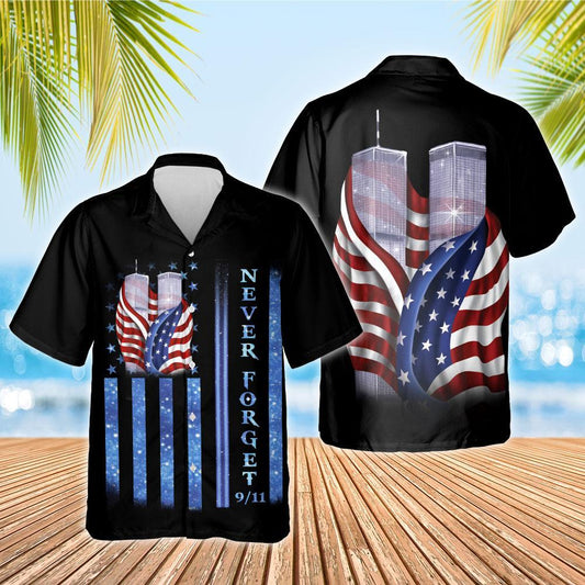 911 Never Forget Memorial Hawaiian Shirt For Men Women