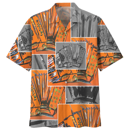 Accordion Hawaiian Shirt For Men Women