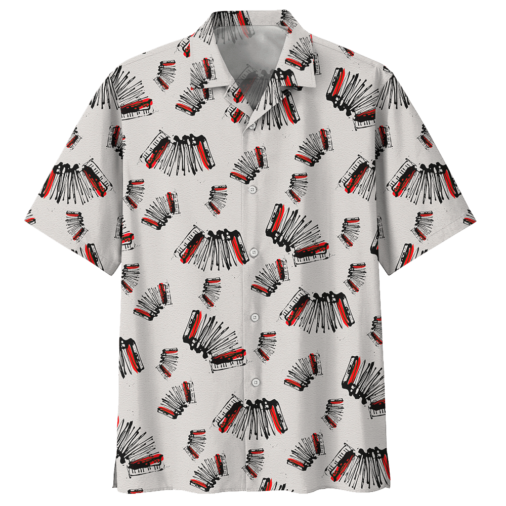 Accordion Hawaiian Shirt For Men Women