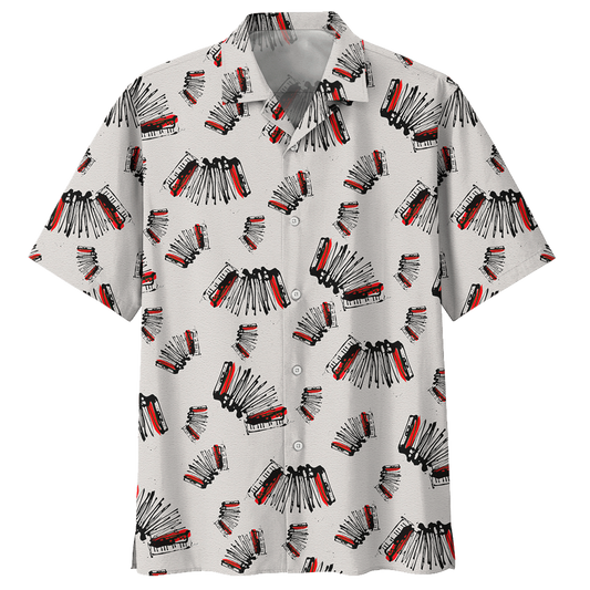 Accordion Hawaiian Shirt For Men Women