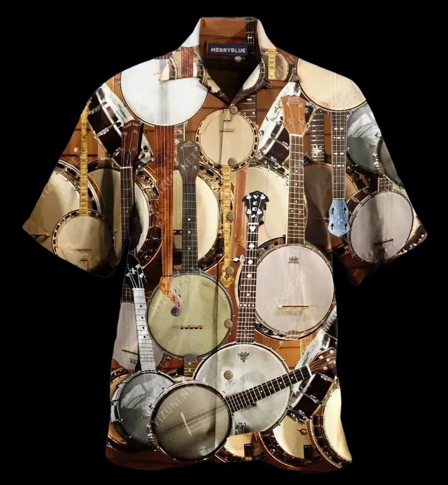 Aint No Thang Like A Banjo Strang Brown Amazing Design Hawaiian Shirt For Men Women