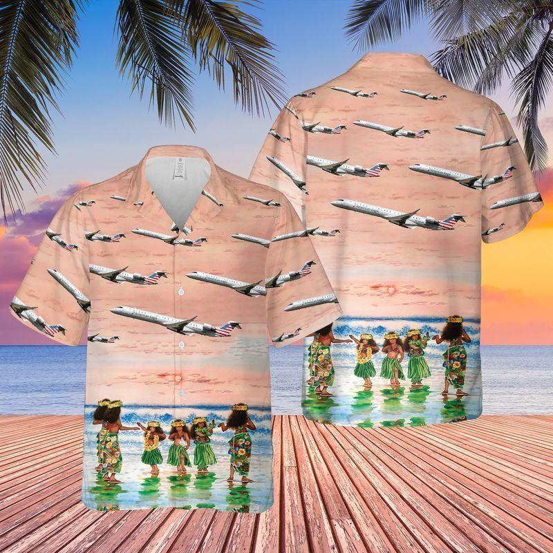 Airlines Bombardier Hawaiian Shirt For Men Women