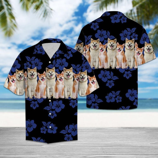 Akita Blue Awesome Design Hawaiian Shirt For Men Women