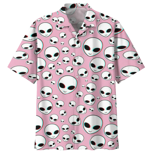 Alien Hawaiian Shirt Clothing Navy For Men Women