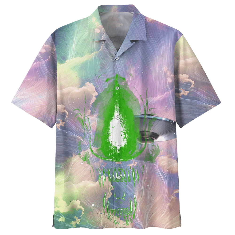 Alien Hawaiian Shirt Sport Grey For Men Women