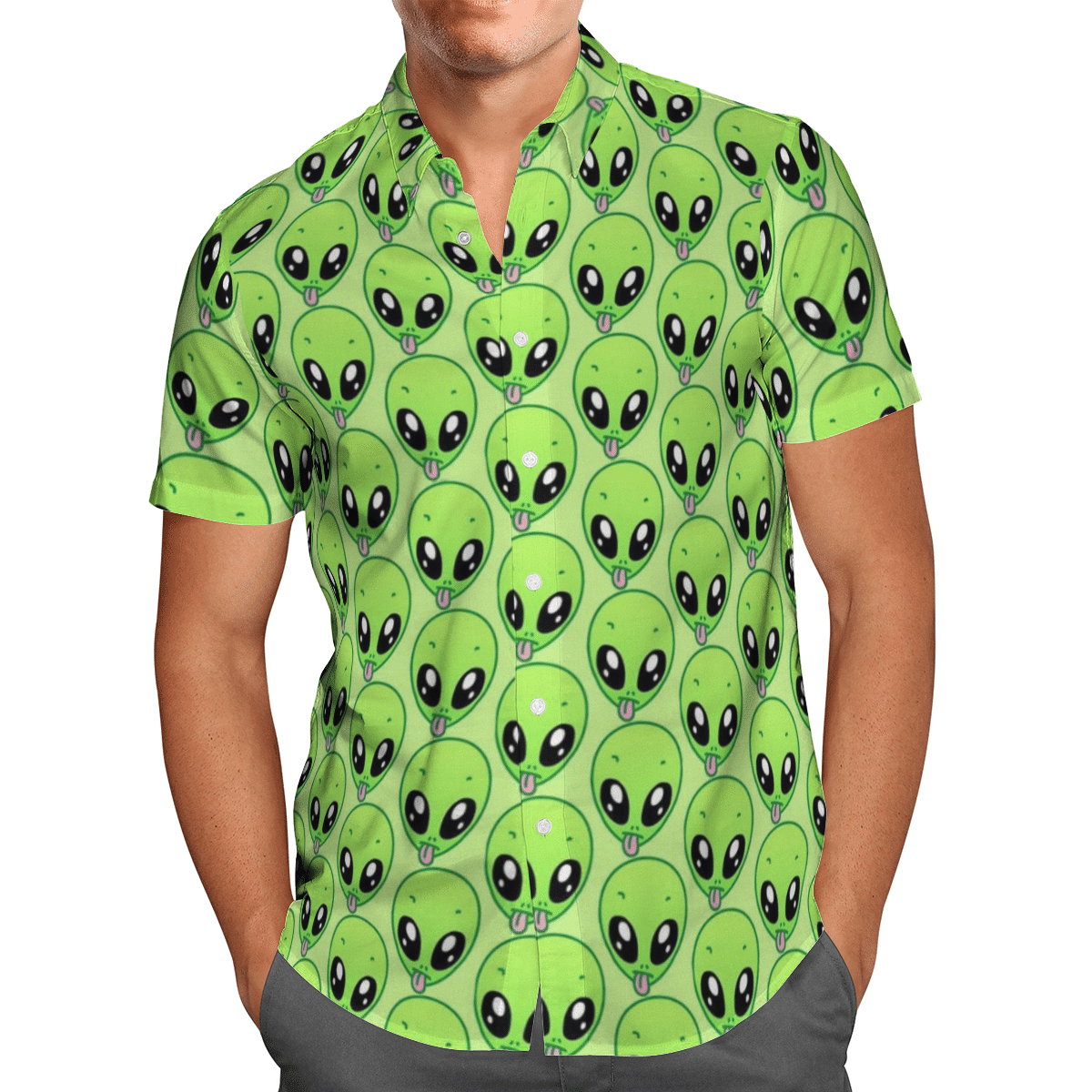 Alien Hawaiian Shirt For Men Women