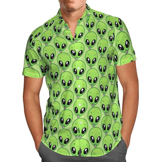 Alien Hawaiian Shirt For Men Women