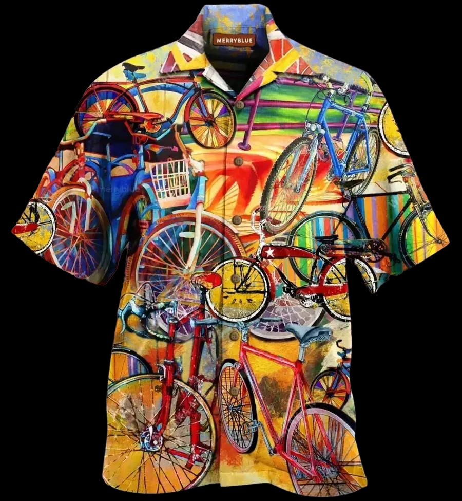 All I Need Is A Bike Colorful Amazing Design Hawaiian Shirt For Men Women