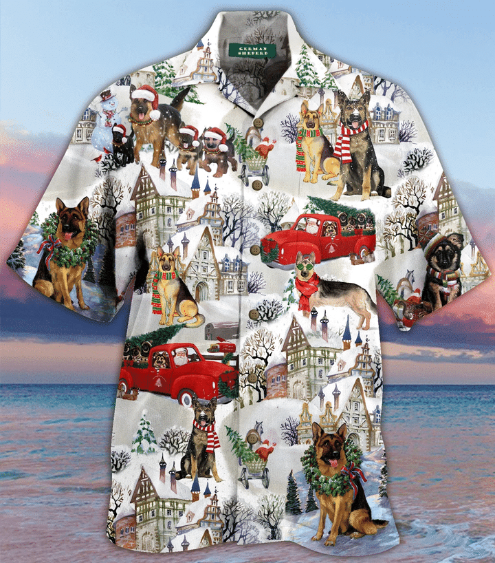 All I Want For Christmas Are German Shepherds Hawaiian Shirt For Men Women