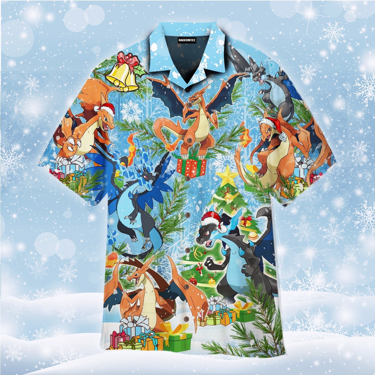 All I Want For Christmas Is Charizard Hawaiian Shirt For Men Women