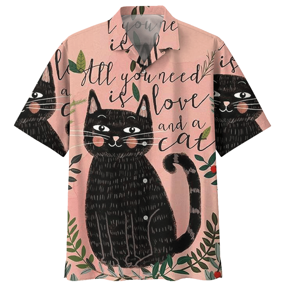 All You Need Is Love A Cat Hawaiian Shirt For Men Women