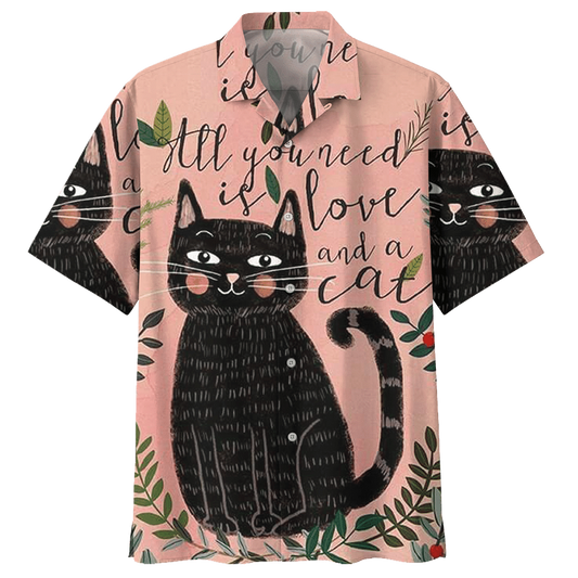 All You Need Is Love A Cat Hawaiian Shirt For Men Women