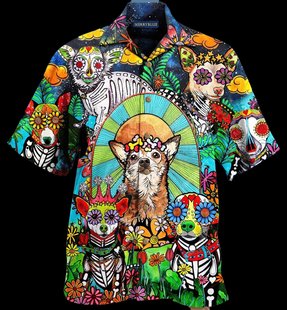 All You Need Is Love A Chihuahua Colorful Unique Design Hawaiian Shirt For Men Women