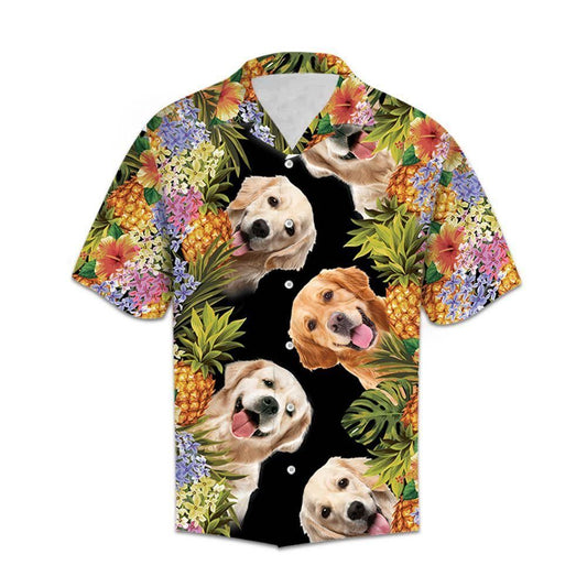 Aloha Golden Retriever Colorful Nice Design Hawaiian Shirt For Men Women