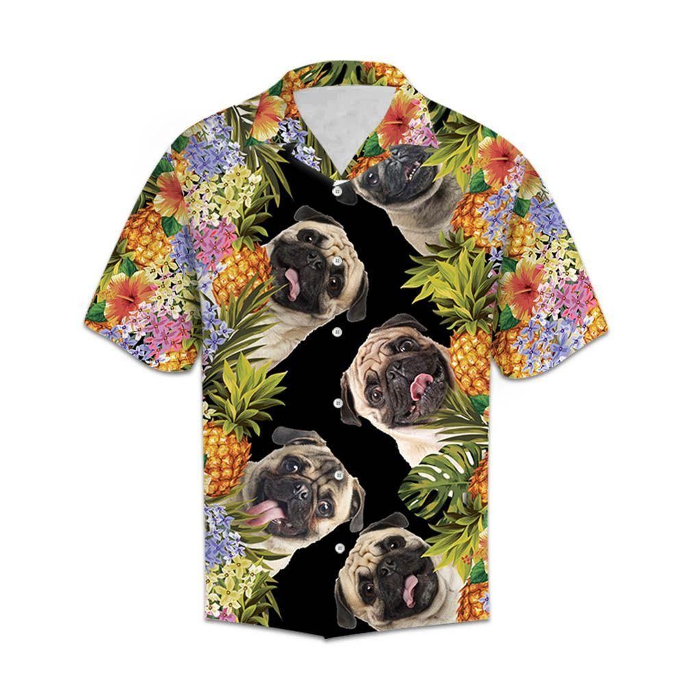 Aloha Pug Colorful Amazing Design Hawaiian Shirt For Men Women