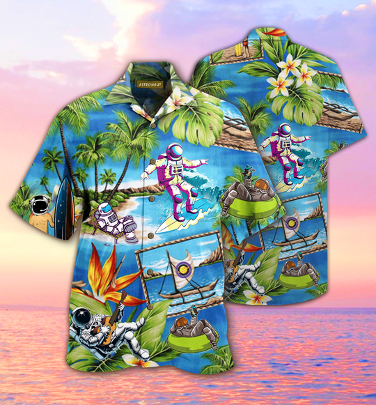 Amazing Astronaut Hawaiian Shirt For Men Women