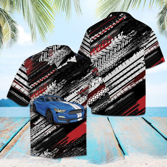 Amazing Blue Sports Car Hawaiian Shirt For Men Women