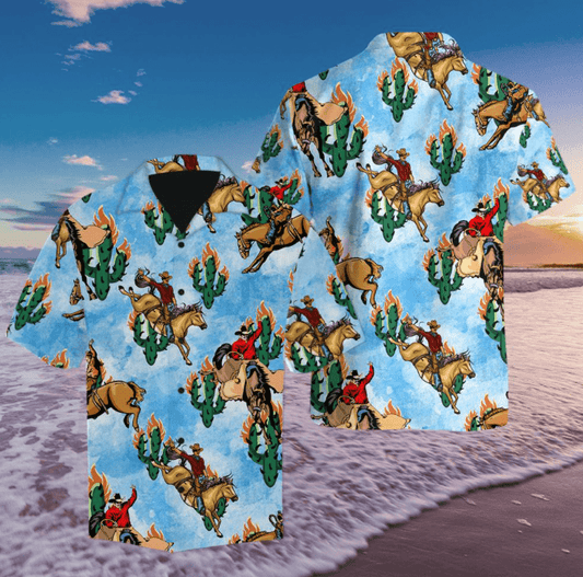 Amazing Cowboy Life Cactus Hawaiian Aloha Shirt For Men Women