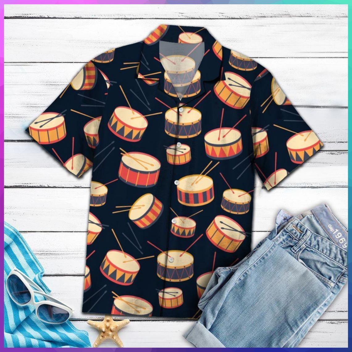 Amazing Drums Hawaiian Shirt For Men Women