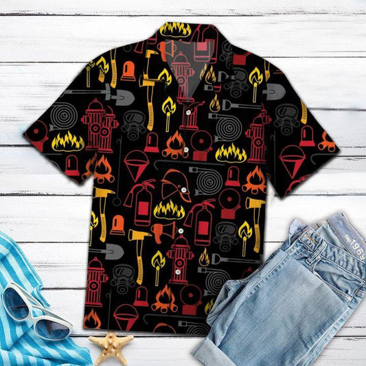 Amazing Firefighter Hawaiian Shirt For Men Women