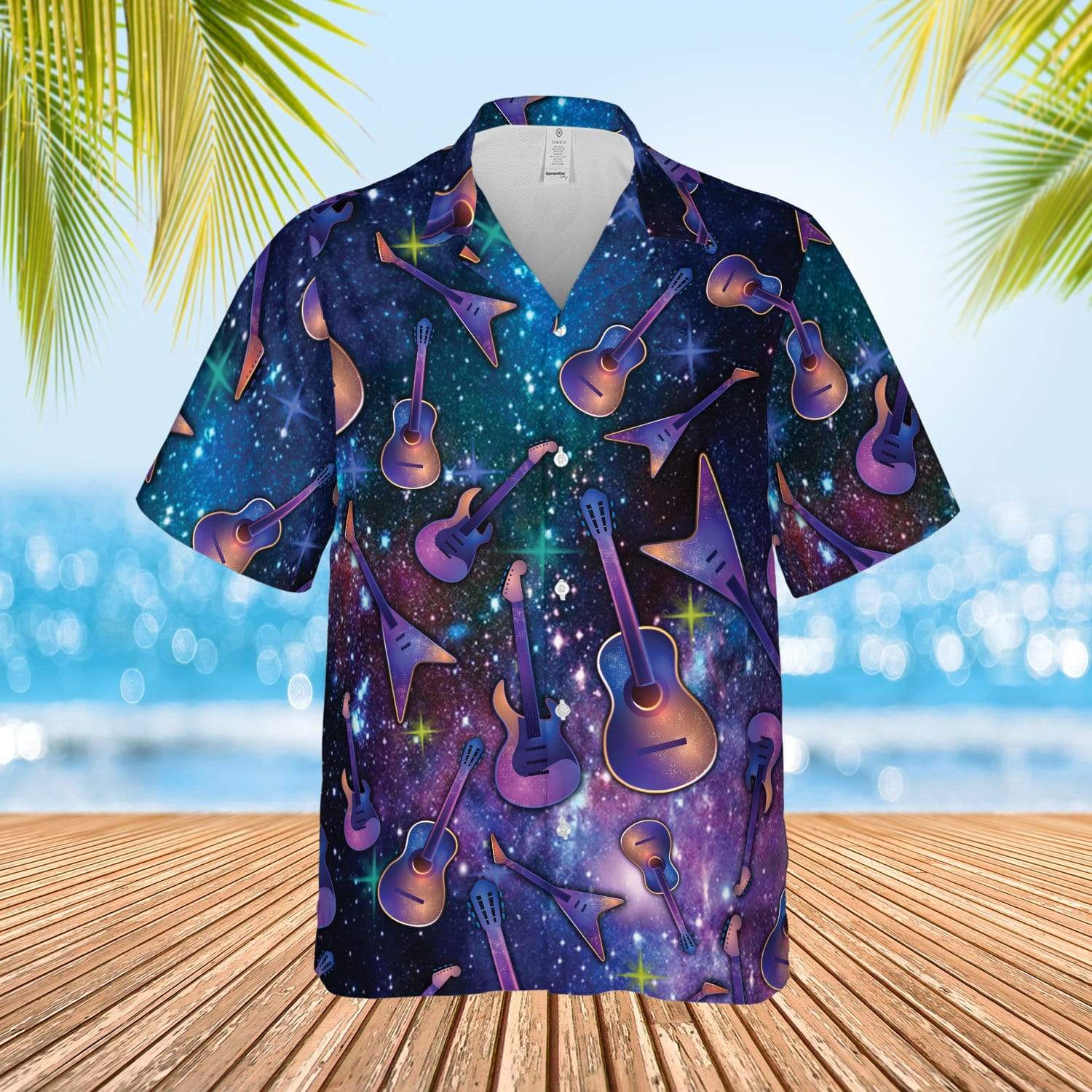 Amazing Galaxy Guitar Hawaiian Shirt For Men Women