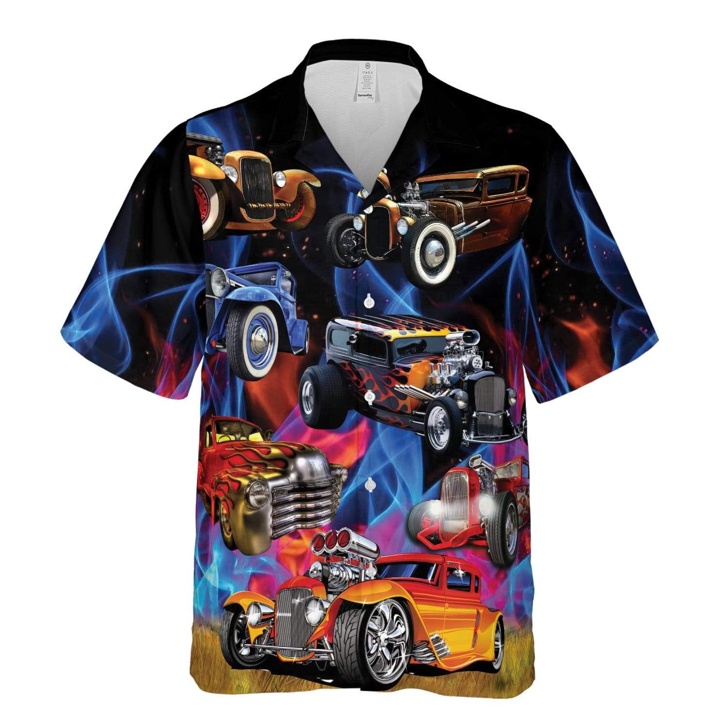 Amazing Hot Rod Galaxy Hawaiian Shirt For Men Women