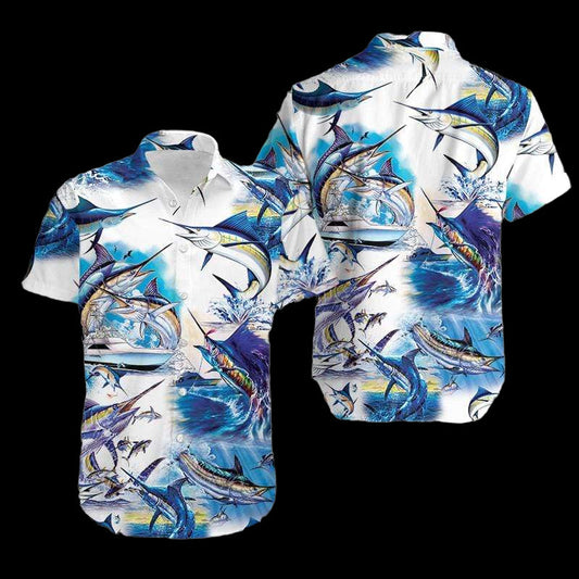 Amazing Marlin Fish Hawaiian Aloha Shirt For Men Women