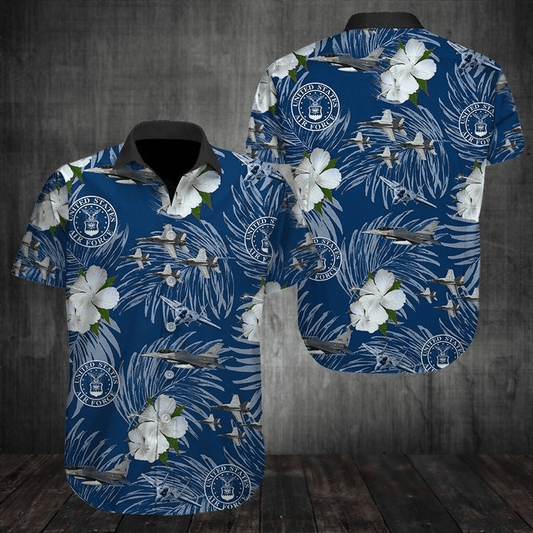 Amazing Military Aircraft Us Air Force Hawaiian Shirt For Men Women