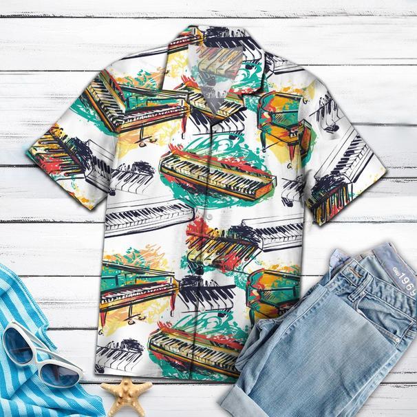 Amazing Piano Hawaiian Shirt For Men Women