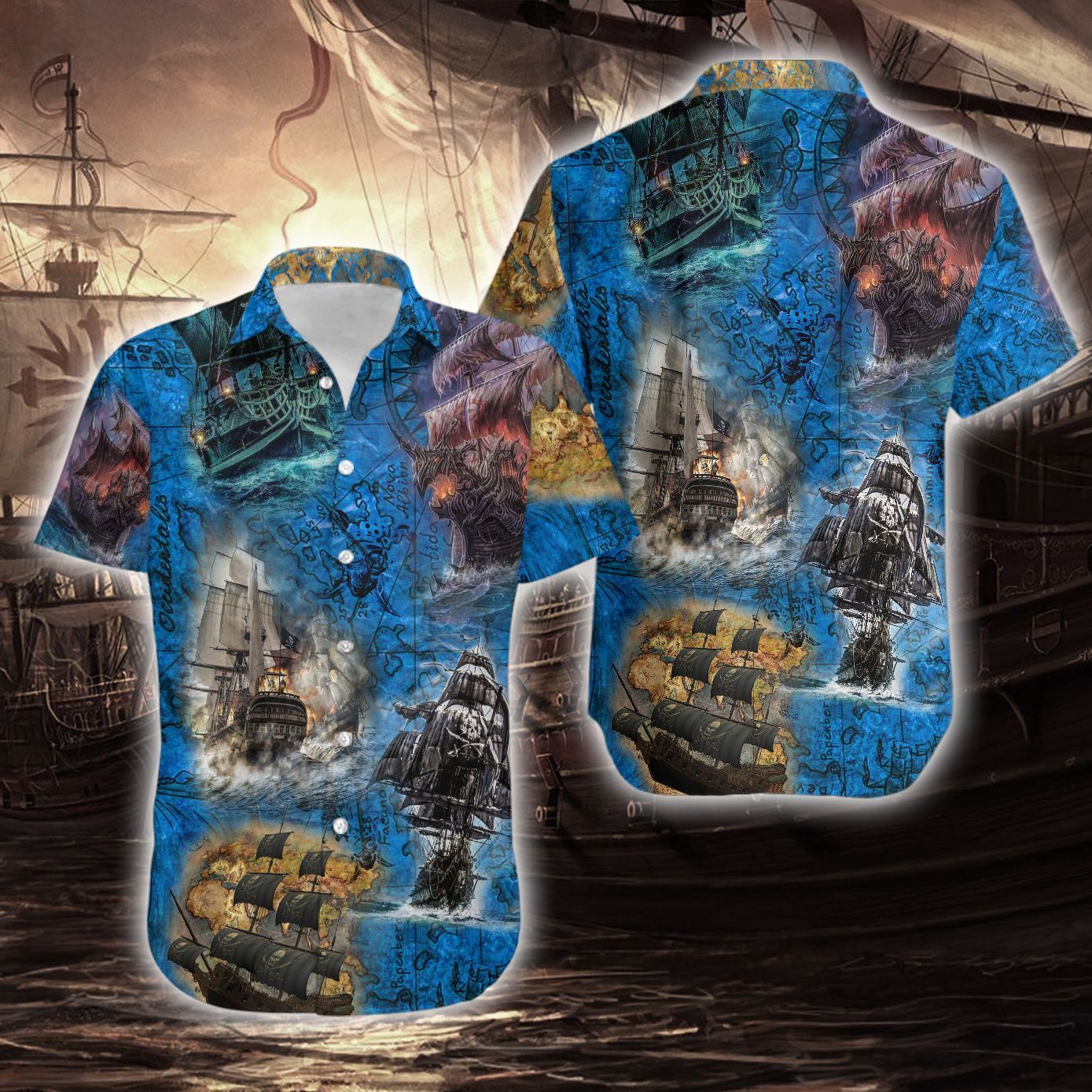 Amazing Pirate Hawaiian Shirt For Men Women