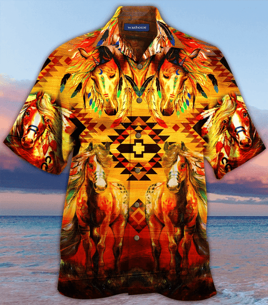 Amazing War Horse Hawaiian Shirt Horse Gift For Men Women