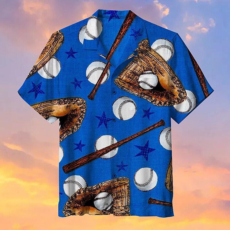 American Baseball Hawaiian Shirt For Men Women