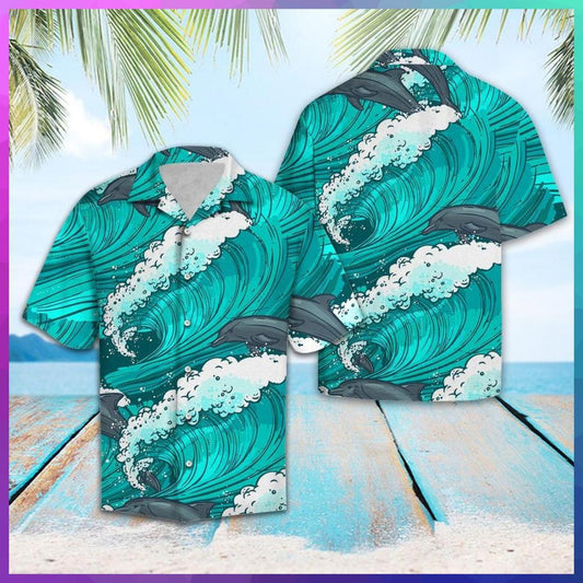 Awesome Dolphin Hawaiian Shirt For Men Women