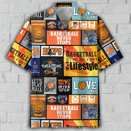 Basketball Hawaiian Shirt For Men Women