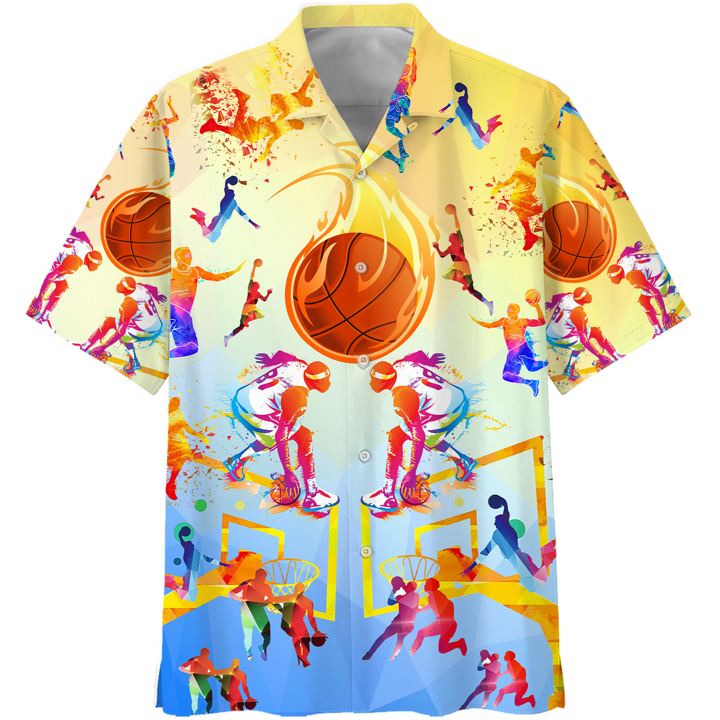 Basketball Hawaiian Shirt For Men Women