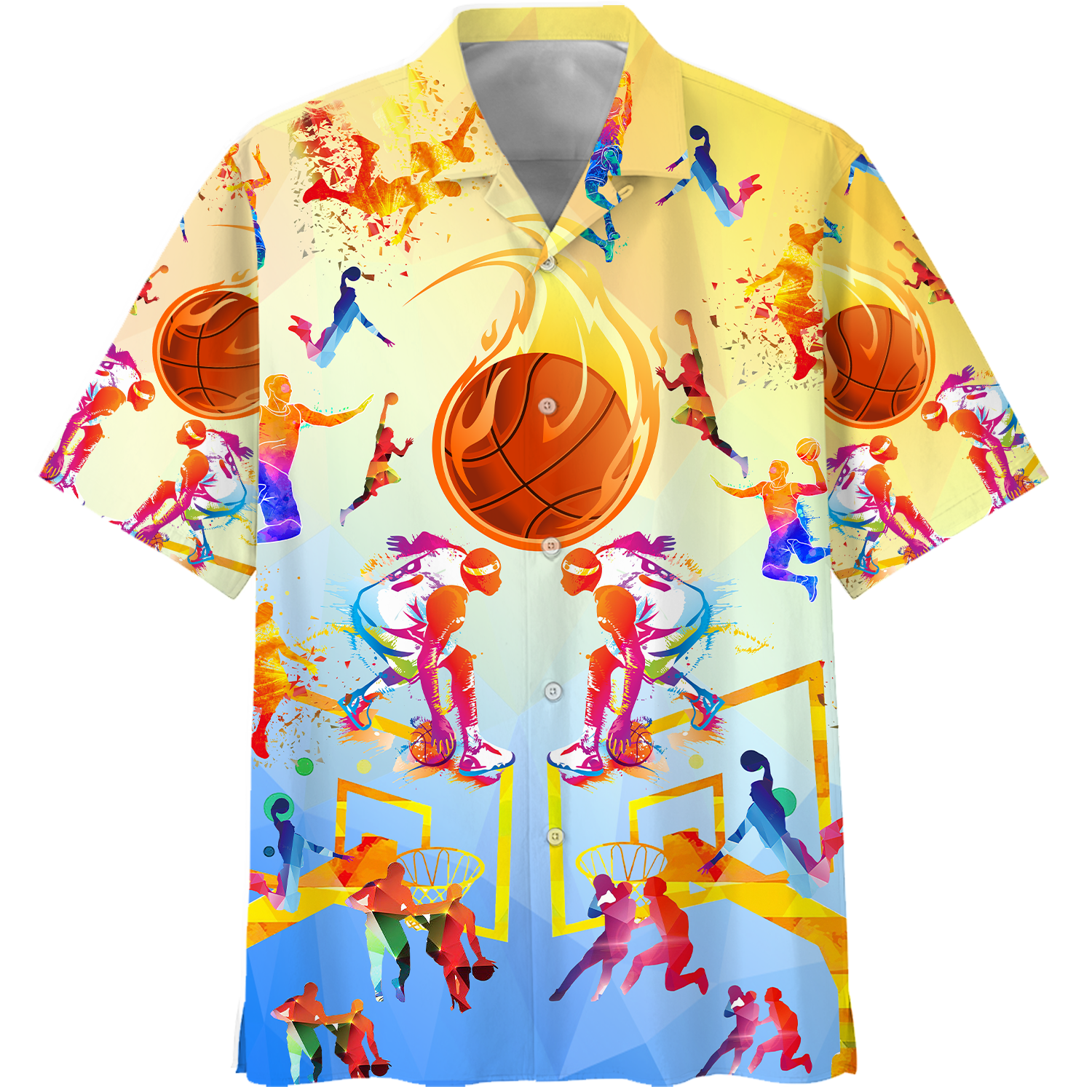 Basketball Hawaiian Shirt For Men Women