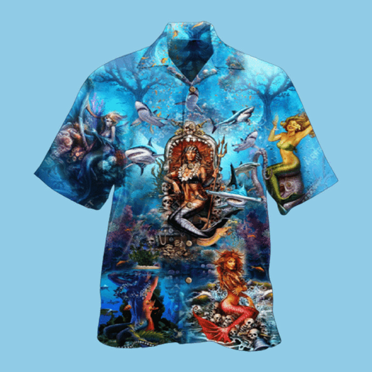 Beautiful Mermaid In The Ocean Hawaiian Shirt For Men Women