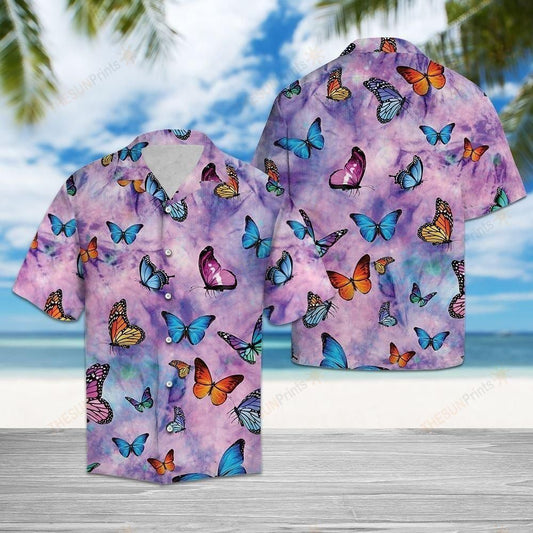 Butterfly Colorful Best Design Hawaiian Shirt For Men Women