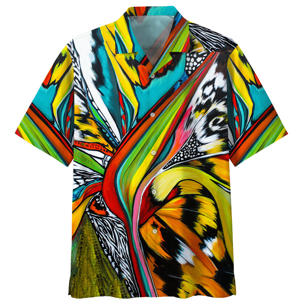 Butterfly Hawaiian Shirt Royal For Men Women