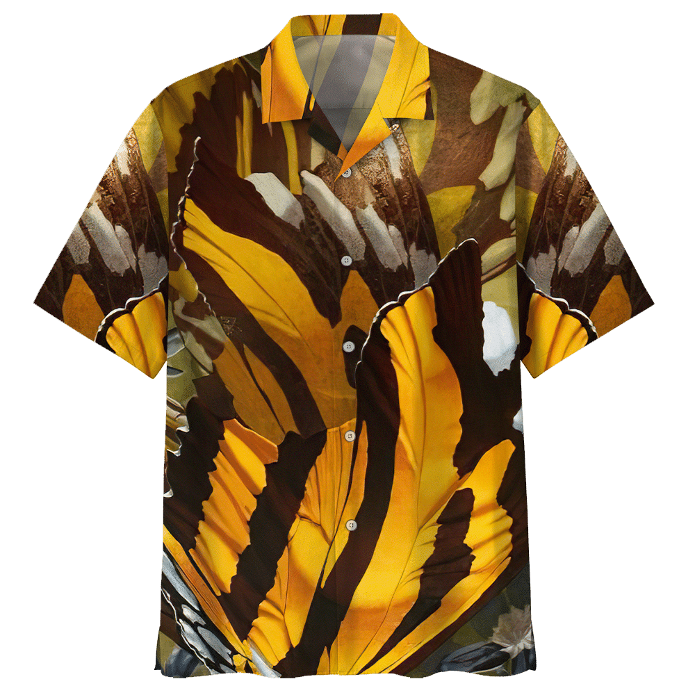 Butterfly Hawaiian Shirt Black For Men Women