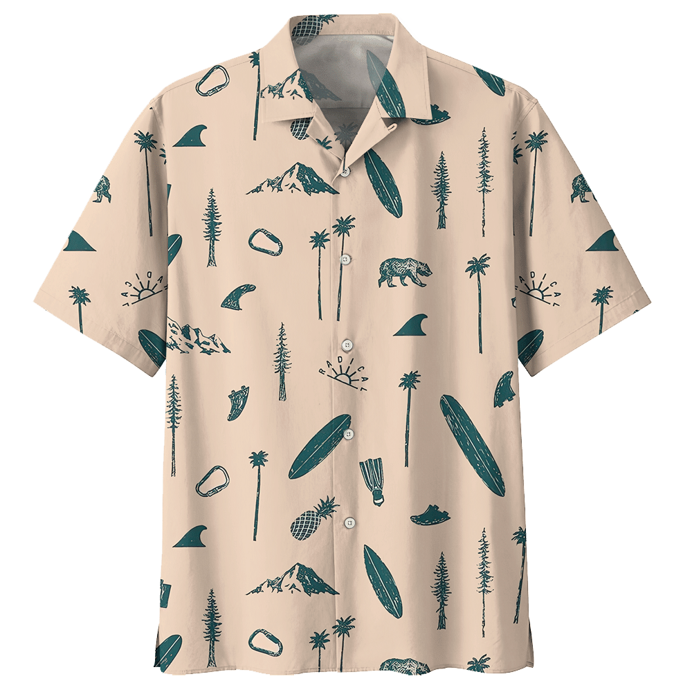 Camping Hawaiian Shirt Sport Grey For Men Women