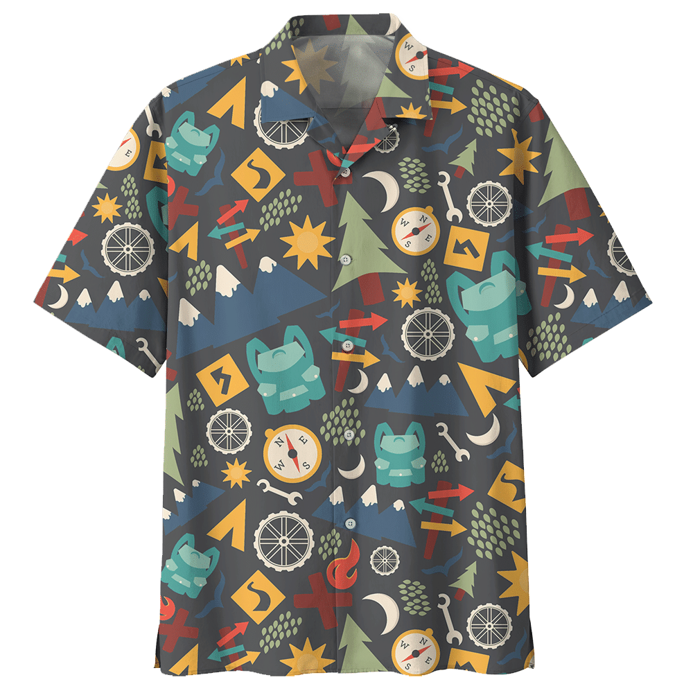 Camping Hawaiian Shirt For Men Women