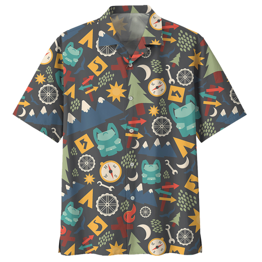 Camping Hawaiian Shirt For Men Women