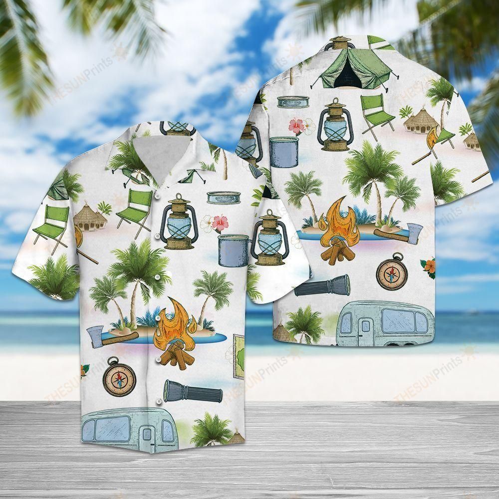 Camping Lover Colorful Nice Design Hawaiian Shirt For Men Women