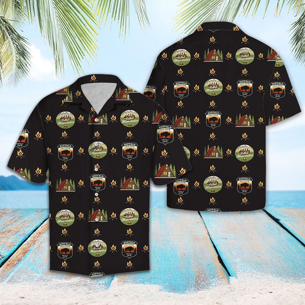 Camping Night Black Best Design Hawaiian Shirt For Men Women