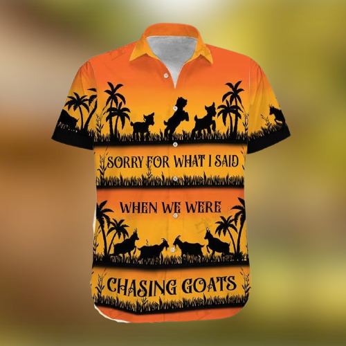 Chasing Goats Hawaiian Shirt For Men Women