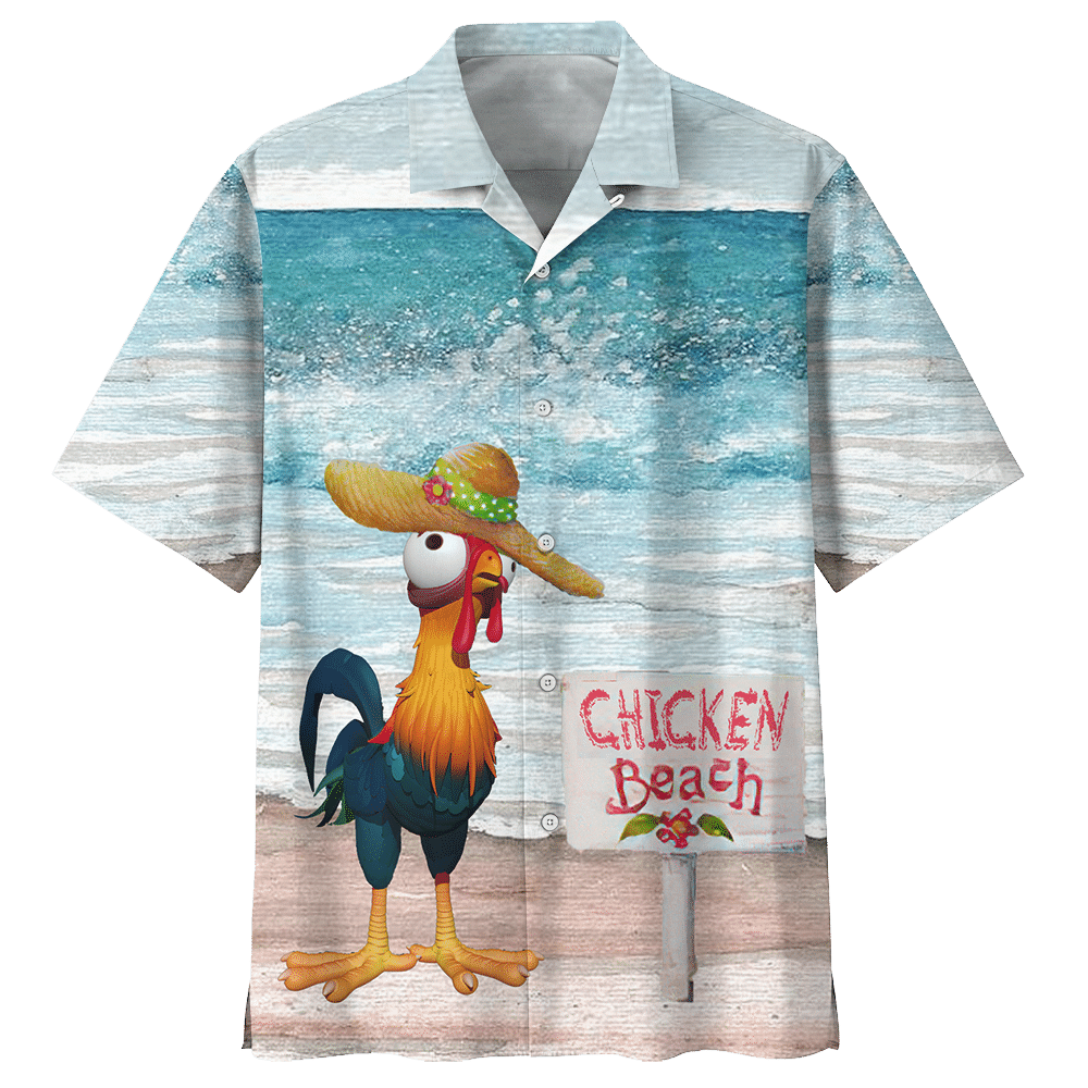 Chicken Beach Hawaiian Shirt For Men Women