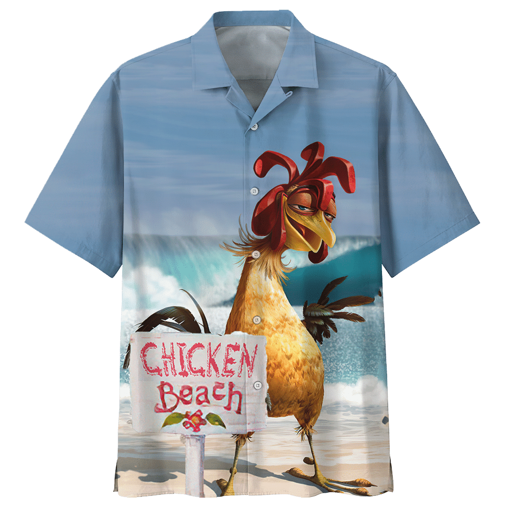 Chicken Beach Hawaiian Shirt For Men Women